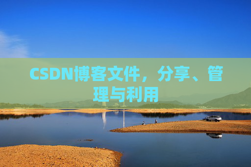 CSDN博客文件，分享、管理与利用